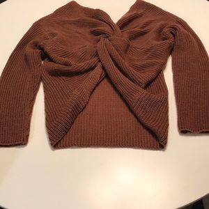 Knotted back sweater